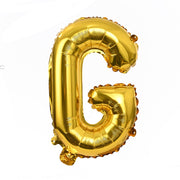 16" Gold Letter Balloons Alphabet Number Foil Mylar Balloons Letter "G"