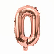 16" Rose Gold Letter Balloons Alphabet Number Foil Mylar Balloons Letter "O"
