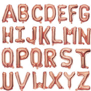 Letter Mylar Foil Balloons 32" Rose Gold