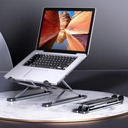 Laptop Stand Adjustable Portable Aluminum Black