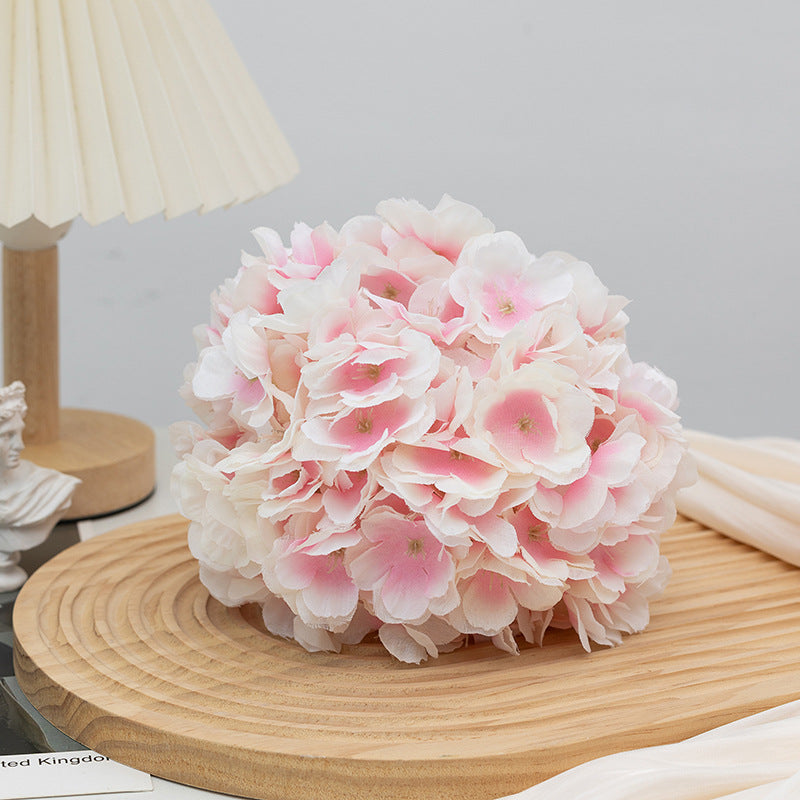 4Pcs Silk Hydrangea Artificial Flower Kissing Balls Light Pink