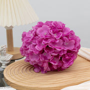 4Pcs Silk Hydrangea Artificial Flower Kissing Balls Rose Red