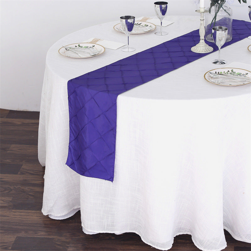 Polyester 108"x12" Table Runner Aubergine