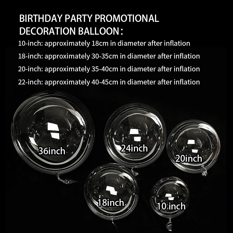 Bobo Balloons Bubble Balloons Clear Bobo Balloon Large Transparent Bubble Balloon for Christmas Wedding Birthday Party Decoration