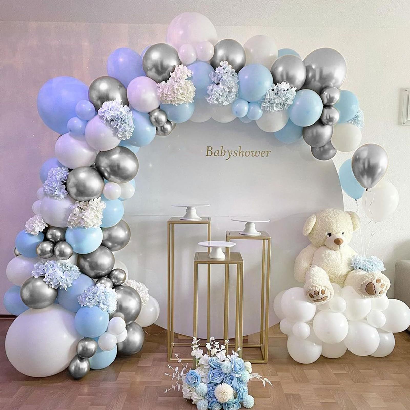 109 Pc Macaron Blue DIY Balloon Garland Kit