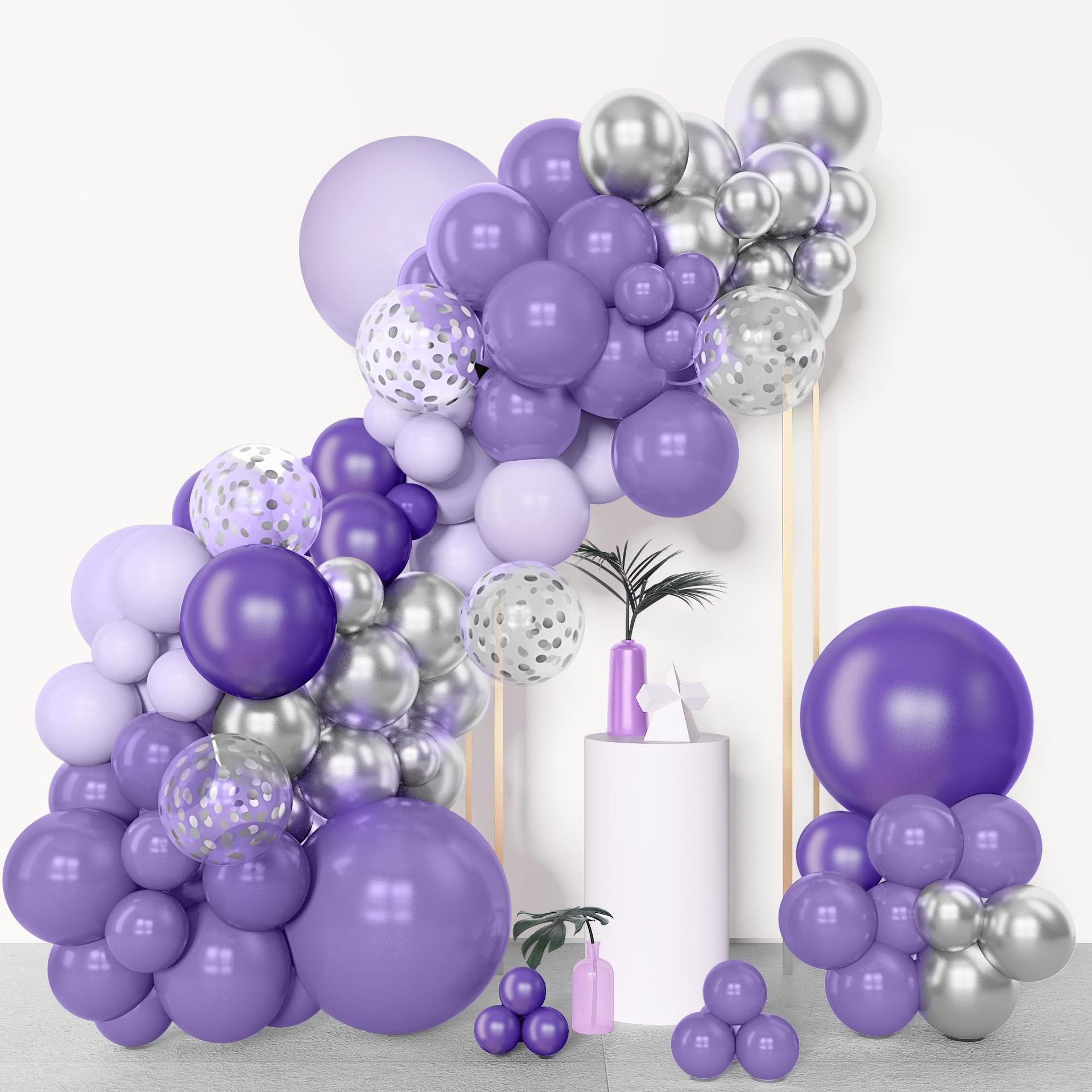 143 Pc Purple DIY Balloon Garland Kit