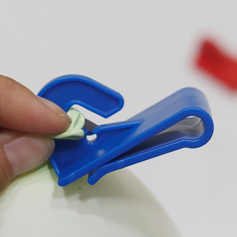 2 Pcs Balloon Ribbon Cutter Package Opener Tool Red