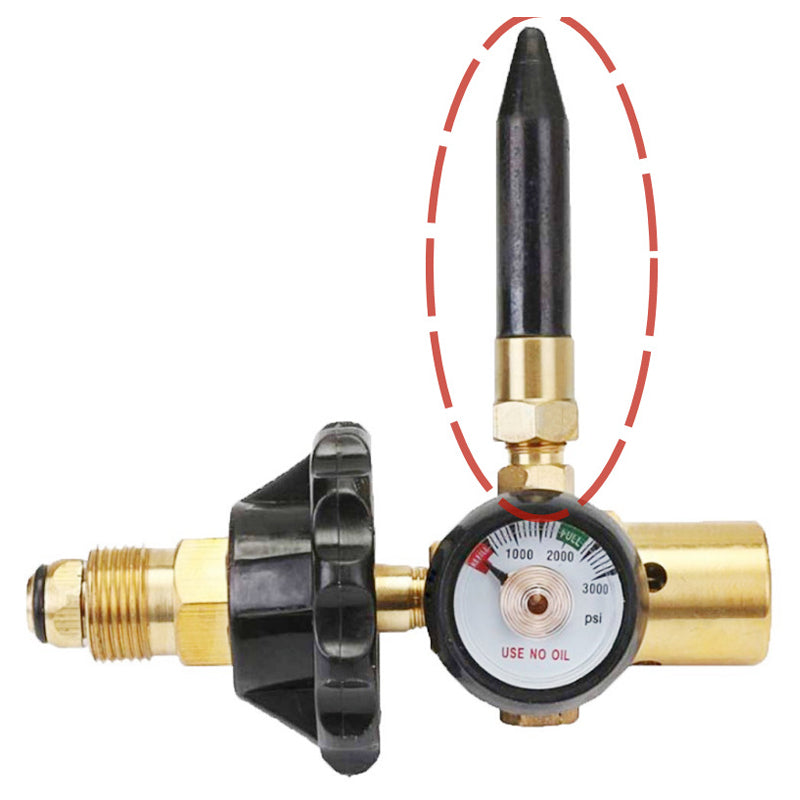 All-copper Helium Gas Pressure Reducing Valve Inflation Nozzle Balloon Inflation Nozzle Rubber Specifically For Helium Gas