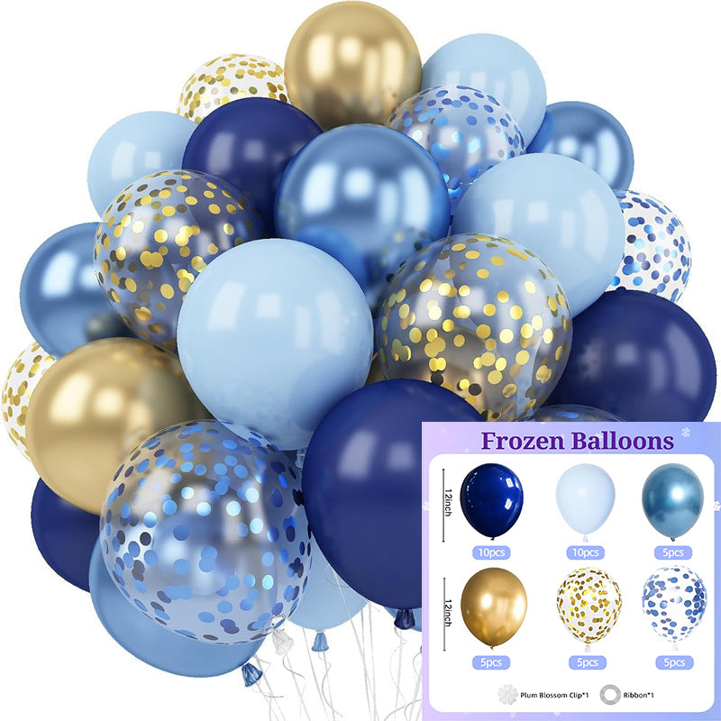 40 Pcs 12" Party Balloons with Ribbon for Birthday Wedding Graduation Anniversary Party Decorations