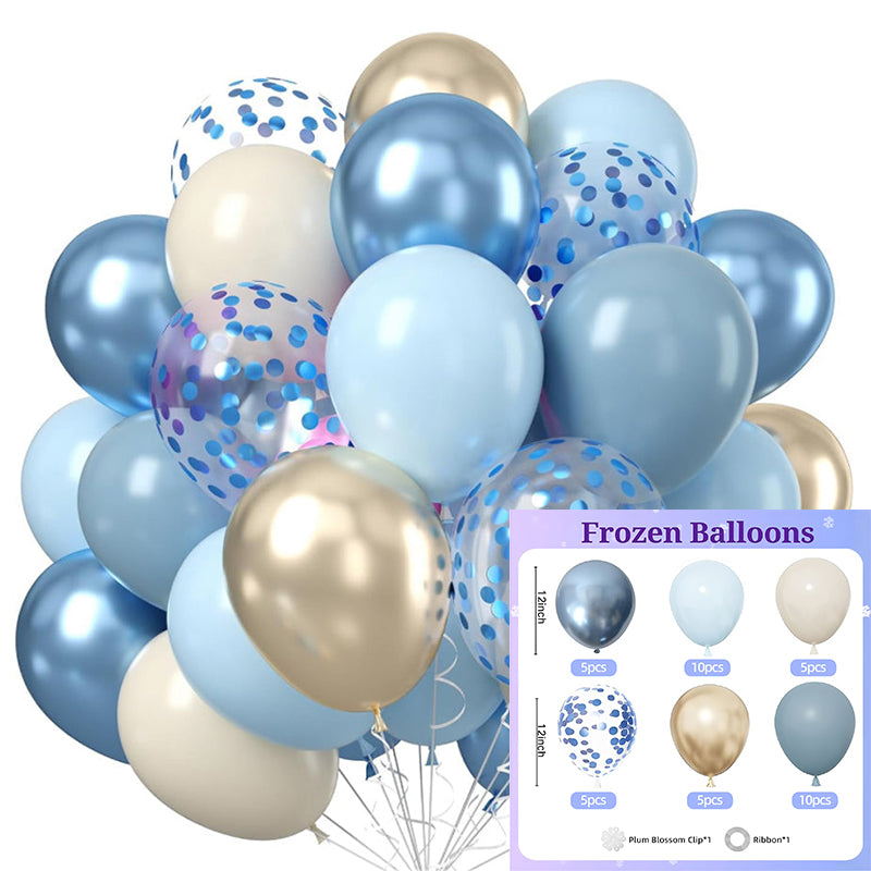 40 Pcs 12" Party Balloons with Ribbon for Birthday Wedding Graduation Anniversary Party Decorations