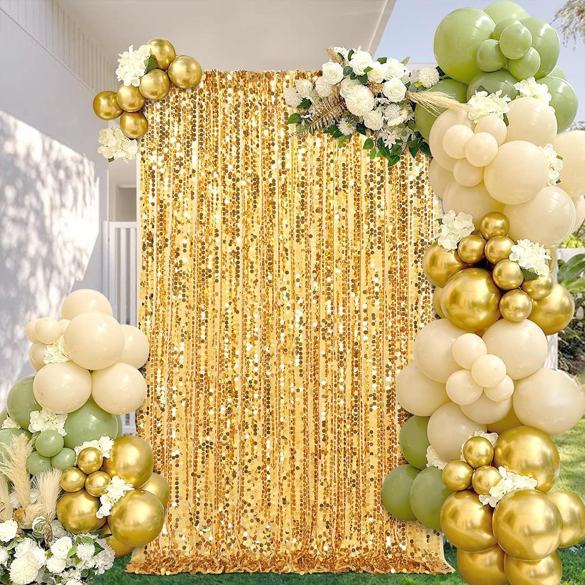 Big Payette Sequin Backdrop Drape Curtain 9ftx9ft Royal Blue