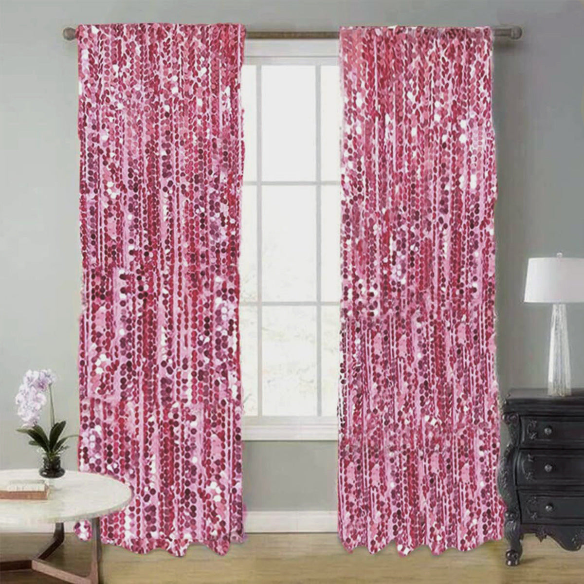 9FTx9FT Big Sequin Backdrop Curtains Panels Drapes Home Party Supplies Sequin Background for Parties Shimmer Wall Backdrop Cloth