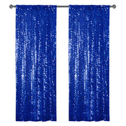 Payette Sequin 9ft H x 9ft W Drape/Backdrop Panel Royal Blue