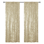 Payette Sequin 9ft H x 9ft W Drape/Backdrop Panel Champagne Gold