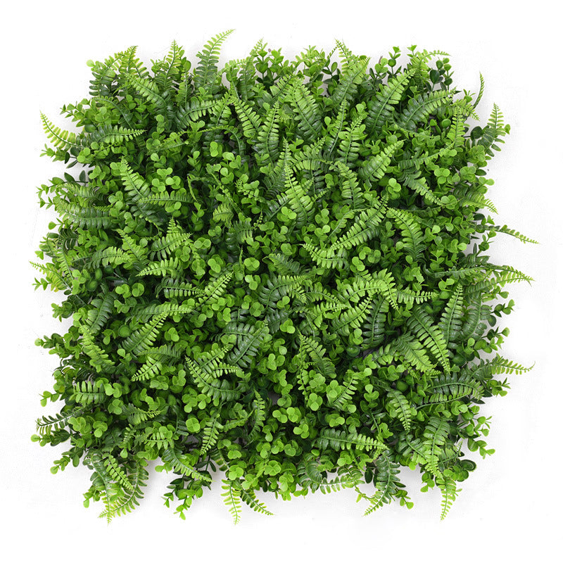Artificial Boston Fern Eucalyptus Boxwood Greenery Garden Wall 4 Panels 12 Sq. ft.