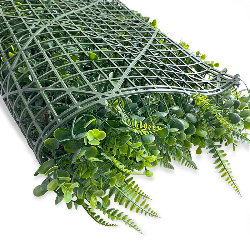 Artificial Boston Fern Eucalyptus Boxwood Greenery Garden Wall 4 Panels 12 Sq. ft.