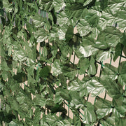 12 Pc Artificial Ivy Privacy Screen Fence Wall Panel, Faux Leaf Hedge Greenery Garden Decor - 32 Sq. ft Dark Green