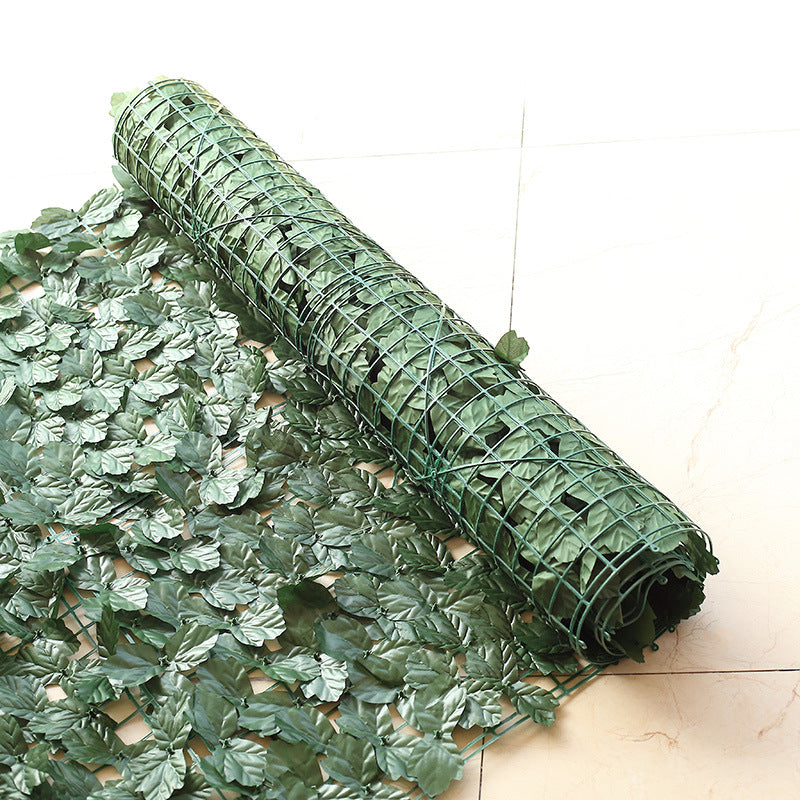 12 Pc Artificial Ivy Privacy Screen Fence Wall Panel, Faux Leaf Hedge Greenery Garden Decor - 32 Sq. ft Dark Green
