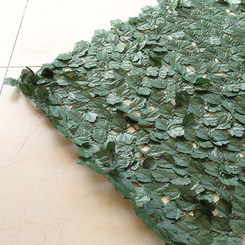 12 Pc Artificial Ivy Privacy Screen Fence Wall Panel, Faux Leaf Hedge Greenery Garden Decor - 32 Sq. ft Dark Green
