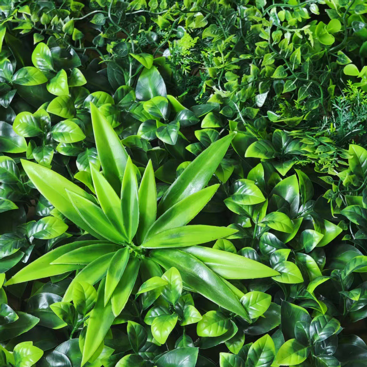 Boxwood/Fern Greenery Garden Wall, Grass Backdrop Mat 4 Artificial Panels 13 Sq. ft