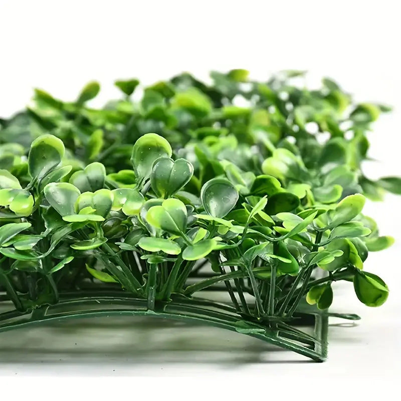 Boxwood Hedge Garden Wall Backdrop Mat 4 Artificial Panels 11 Sq ft Dark Green