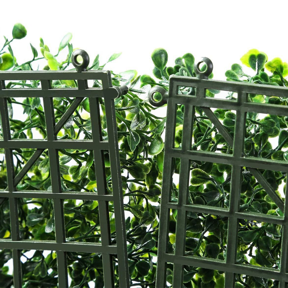Boxwood Hedge Garden Wall Backdrop Mat 4 Artificial Panels 11 Sq ft Dark Green