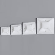 100 Pcs 3M Back-Glue Self Adhesive White Strong Cable Zip Tie Mounts