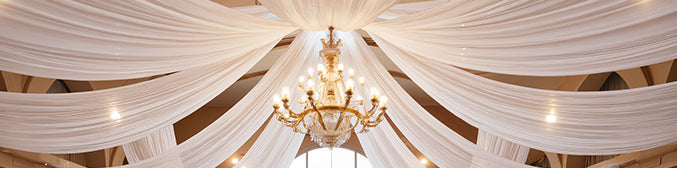 <a href="https://meshiron.com/collections/ceiling-draping-supplies" target="_blank" title="https://meshiron.com/collections/ceiling-draping-supplies"><strong>Ceiling Curtain Decoration</strong></a>