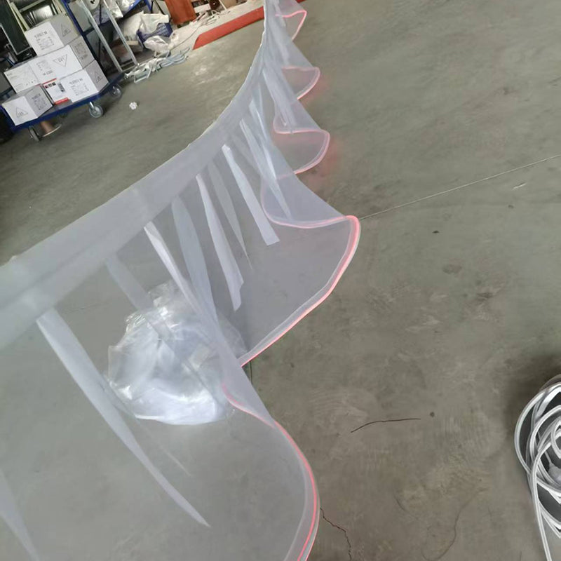 Luminous Ceiling Veil Wedding Ceiling Decorative Light Strip 50 Long 60cm High Easy to Install Reusable Creative Light Strip for Birthdays Parties Weddings