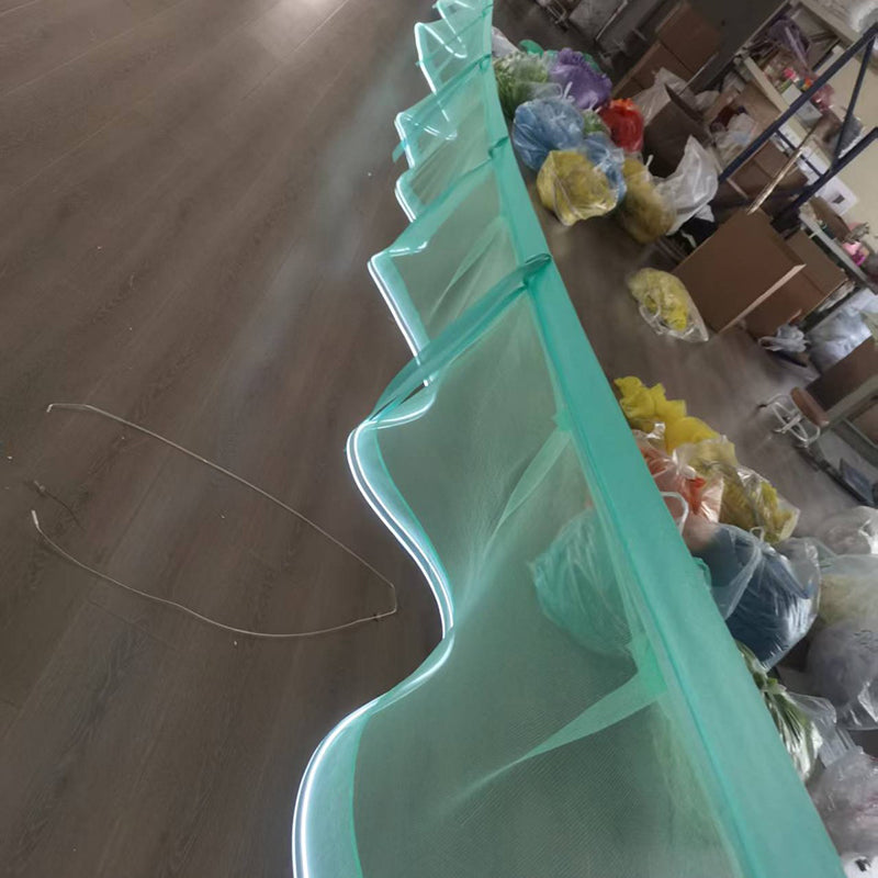 Luminous Ceiling Veil Wedding Ceiling Decorative Light Strip 50 Long 60cm High Easy to Install Reusable Creative Light Strip for Birthdays Parties Weddings