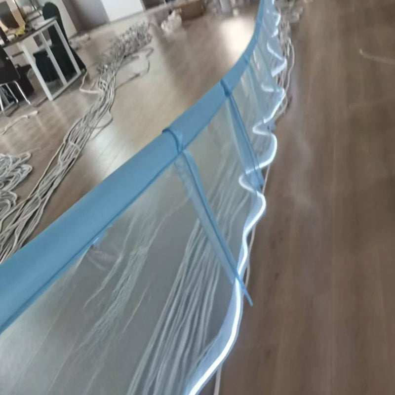 Luminous Ceiling Veil Wedding Ceiling Decorative Light Strip 50 Long 60cm High Easy to Install Reusable Creative Light Strip for Birthdays Parties Weddings