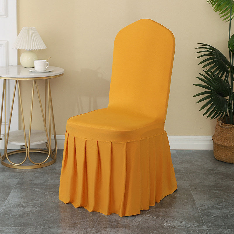 Air Layer Skirt Chair Cover White
