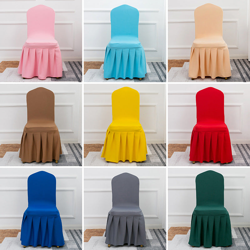 Air Layer Skirt Chair Cover White