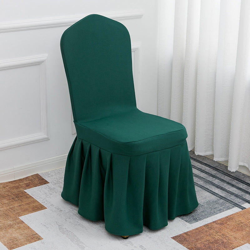 Stretch Banquet Chair Cover Dark Green