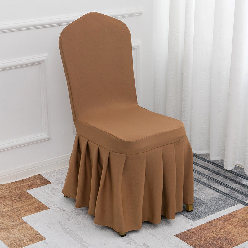 Stretch Banquet Chair Cover Light Brown