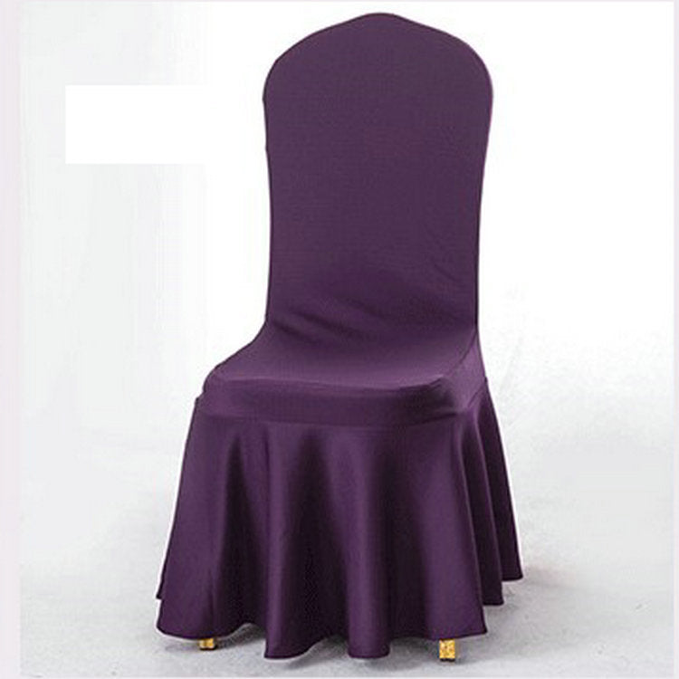 Stretch Banquet Chair Cover Sundress Dark Purple