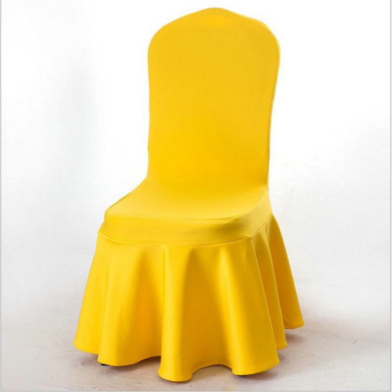 Stretch Banquet Chair Cover Sundress Yellow