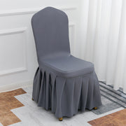 Stretch Banquet Chair Cover Dark Gray