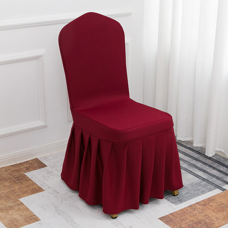 Stretch Banquet Chair Cover Deep Red