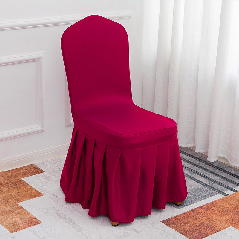 Stretch Banquet Chair Cover Wine Red