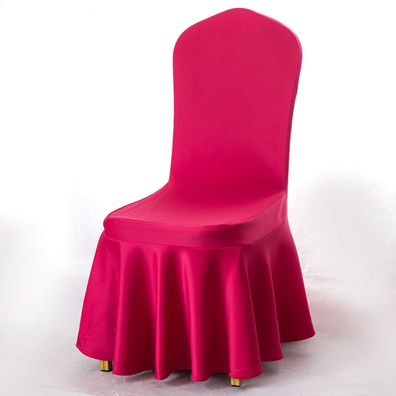 Stretch Banquet Chair Cover Sundress Rose Red