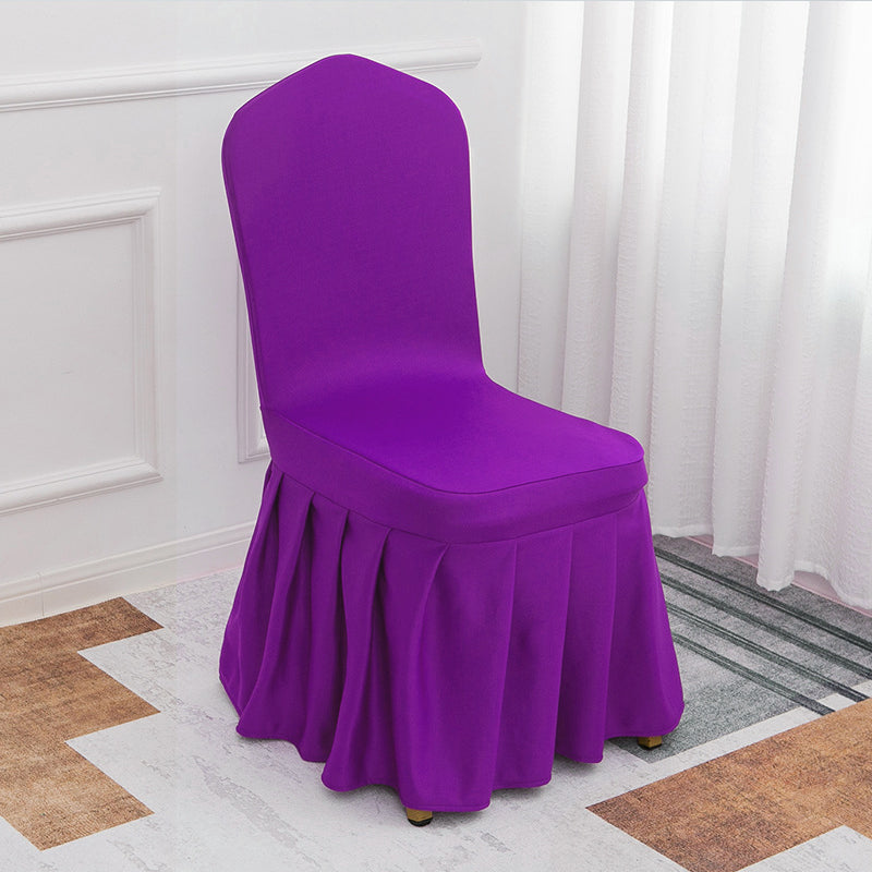 Stretch Banquet Chair Cover Purple
