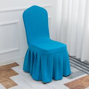 Stretch Banquet Chair Cover Lake Blue
