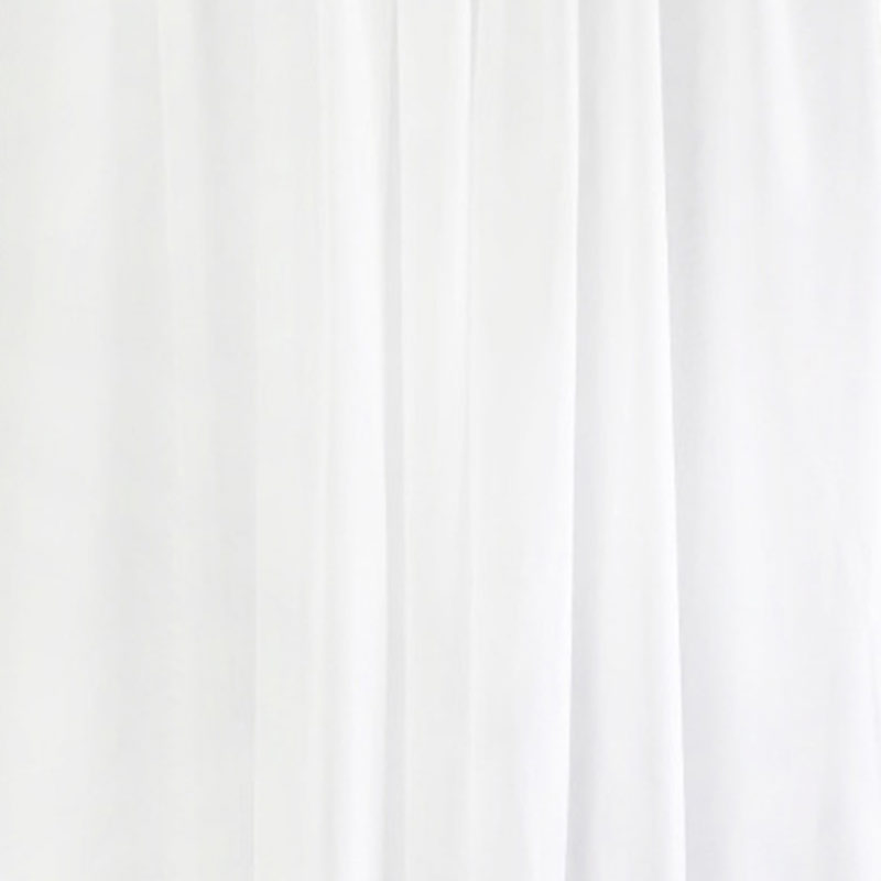 Chiffon Ceiling Drapery With Rod Pocket 5ftx13ft White