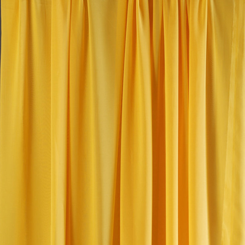 Chiffon Ceiling Drapery With Rod Pocket 5ftx32ft Yellow