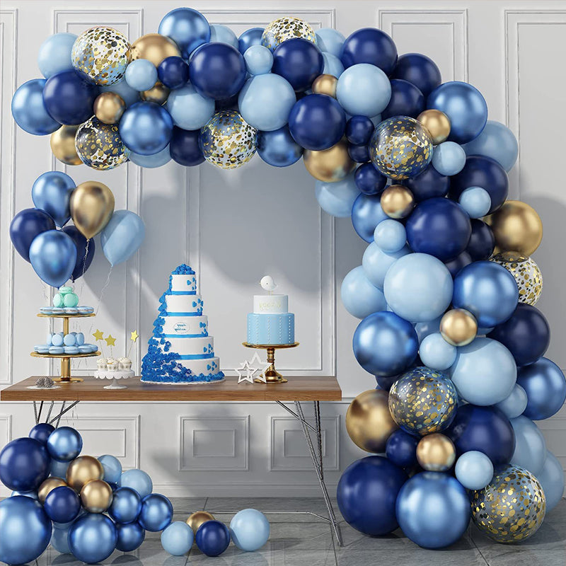 5" Latex Balloons 100 Pcs Chrome Gold