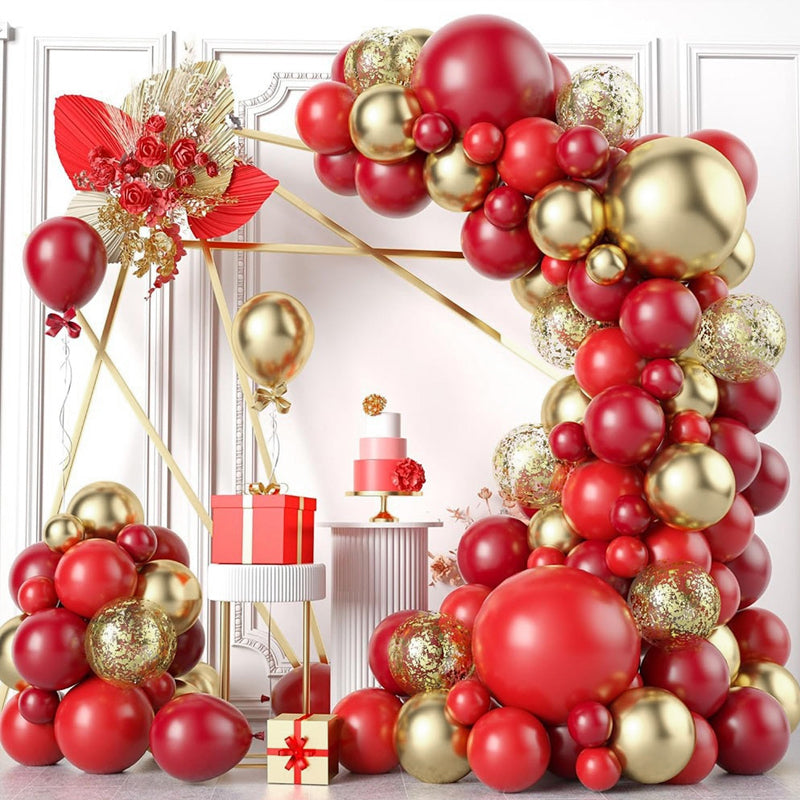 5" Latex Balloons 100 Pcs Chrome Gold