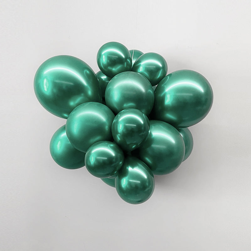 10" Latex Balloons 50 Pcs Chrome Green