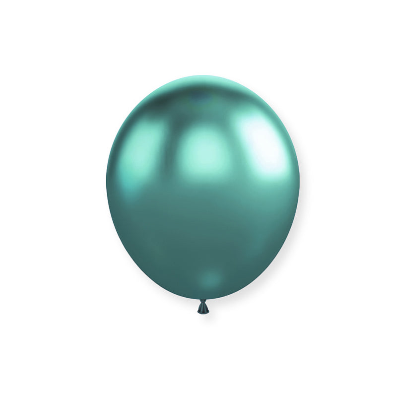 10" Latex Balloons 50 Pcs Chrome Green