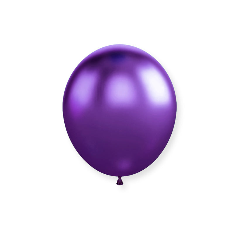 10" Latex Balloons 50 Pcs Chrome Purple